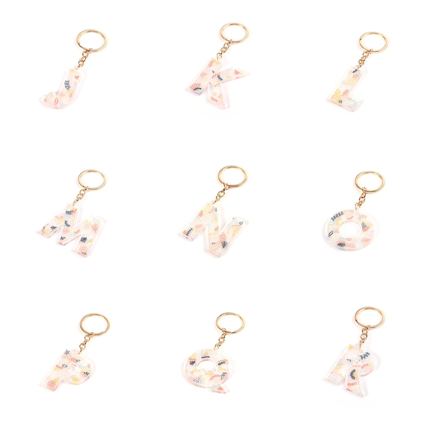 Acrylic Letter Keychain. Initial Keychain. 2 Inch Clear Acrylic Keychain. Personal Gift Accessoroy.