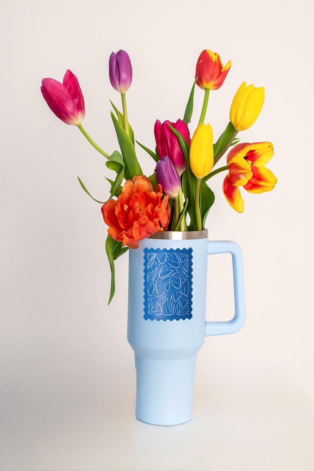Holland Sticker. Weatherproof Vinyl Sticker. Tulip Time, Floral, Holland, Michigan.