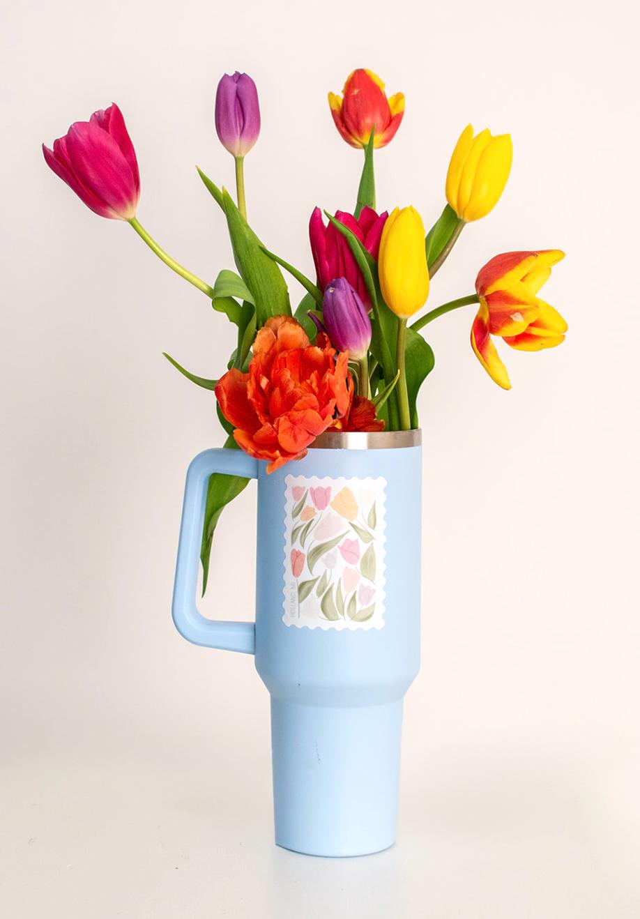 Holland Sticker. Weatherproof Vinyl Sticker. Tulip Time, Floral, Holland, Michigan.