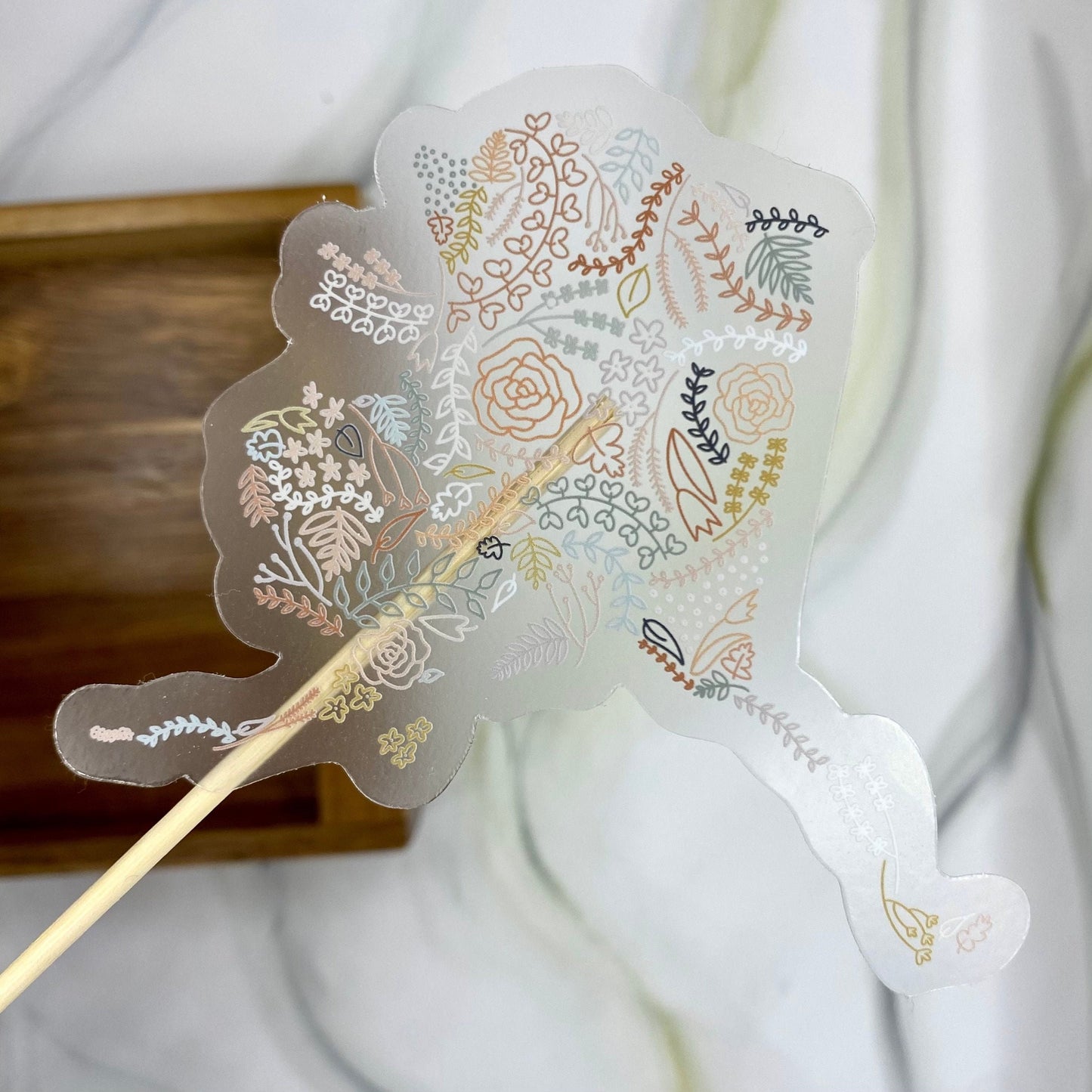 Clear Alaska Floral Sticker. Weatherproof State Sticker. Vinyl Matte Sticker.