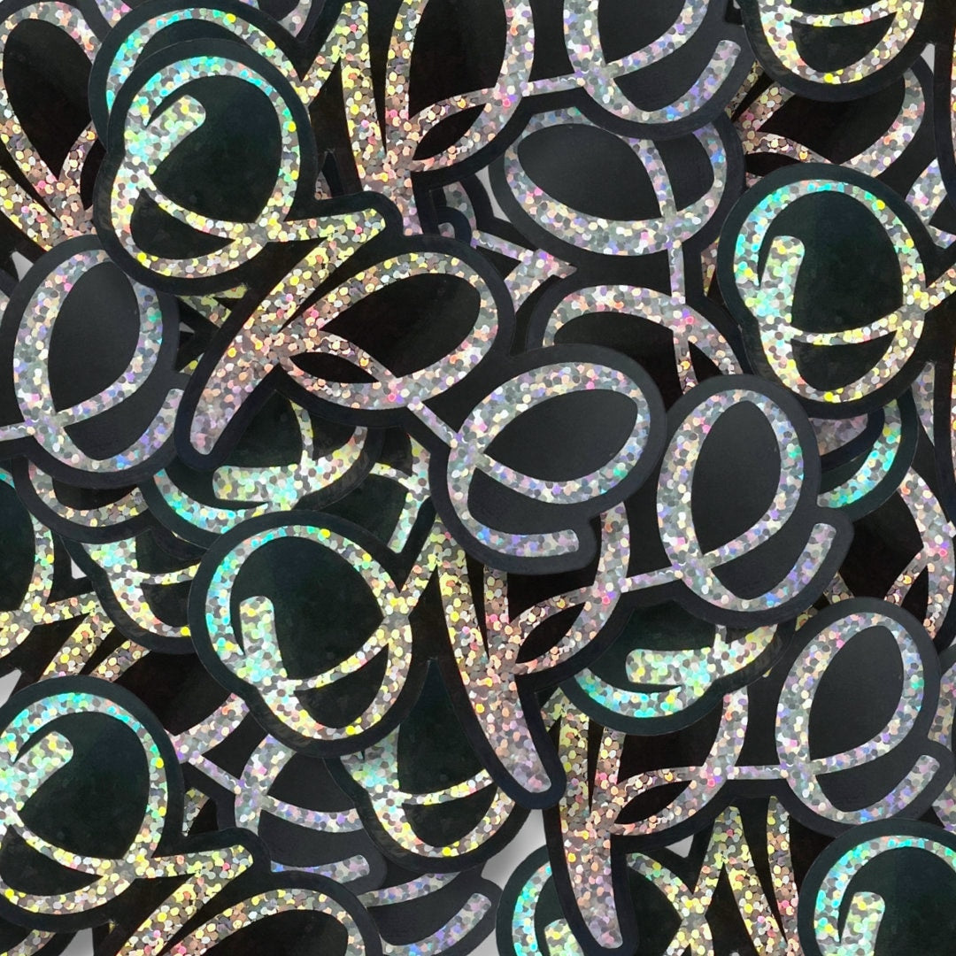Ope Sticker. Midwest Slang. Holographic Sticker. Weatherproof Waterproof Vinyl Sticker. Rainbow Holographic Sparkly Glitter Sticker.