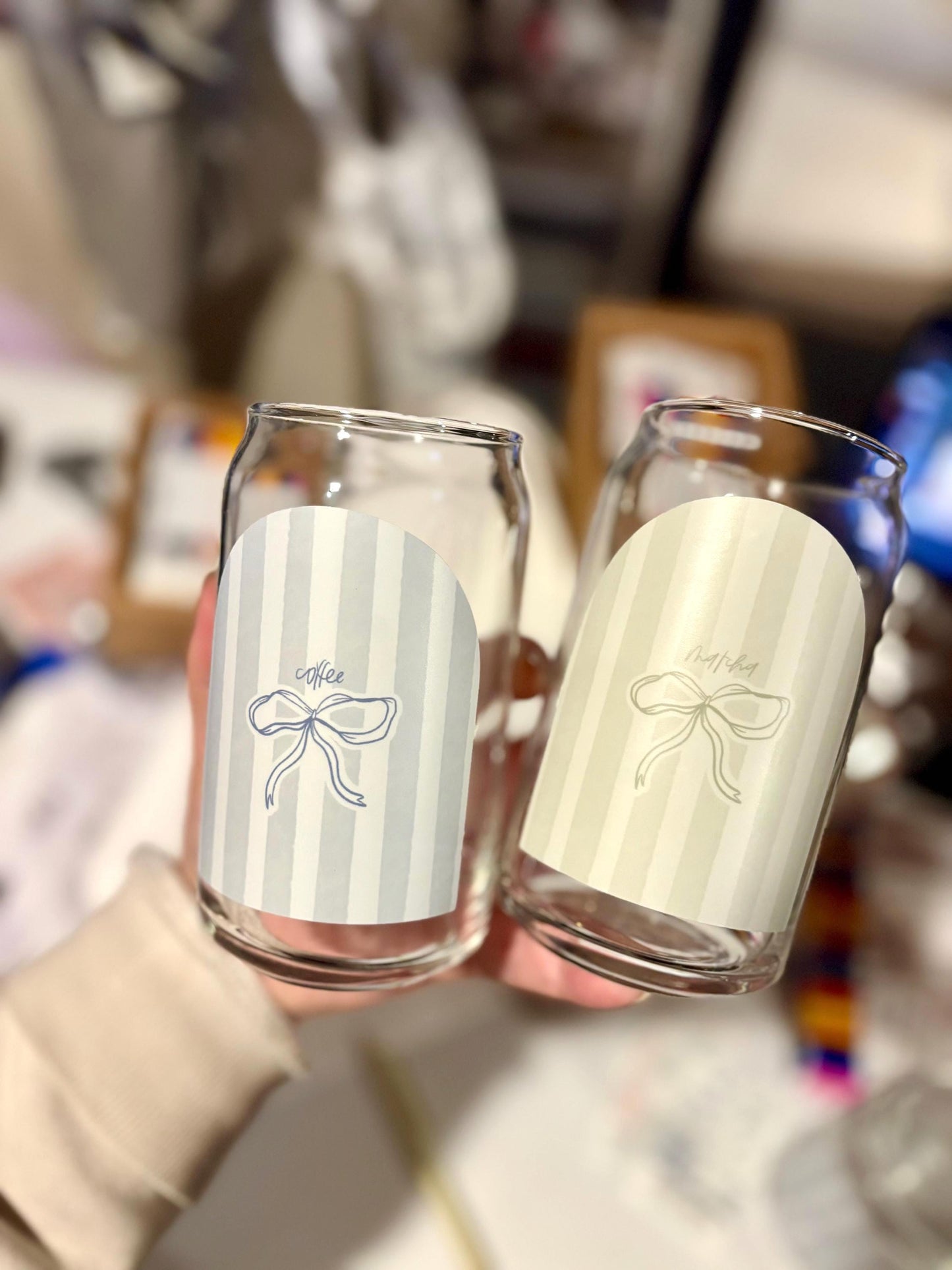 Matcha Sticker. Weatherproof Vinyl, Coffee Cup Sticker.