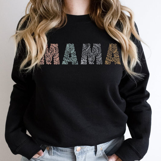 MAMA Crewneck. Mama Sweatshirt. Comfy, Cozy, Cute Mom Apparel.